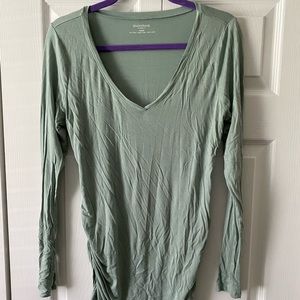 Motherhood Maternity Plain Sage Shirt